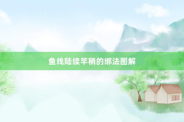 鱼线陆续竿稍的绑法图解